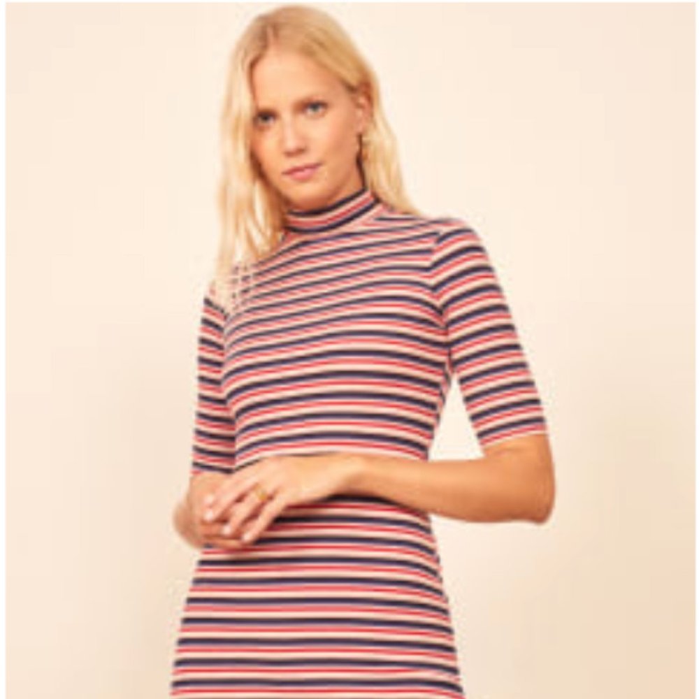 Reformation Mod Striped Dress